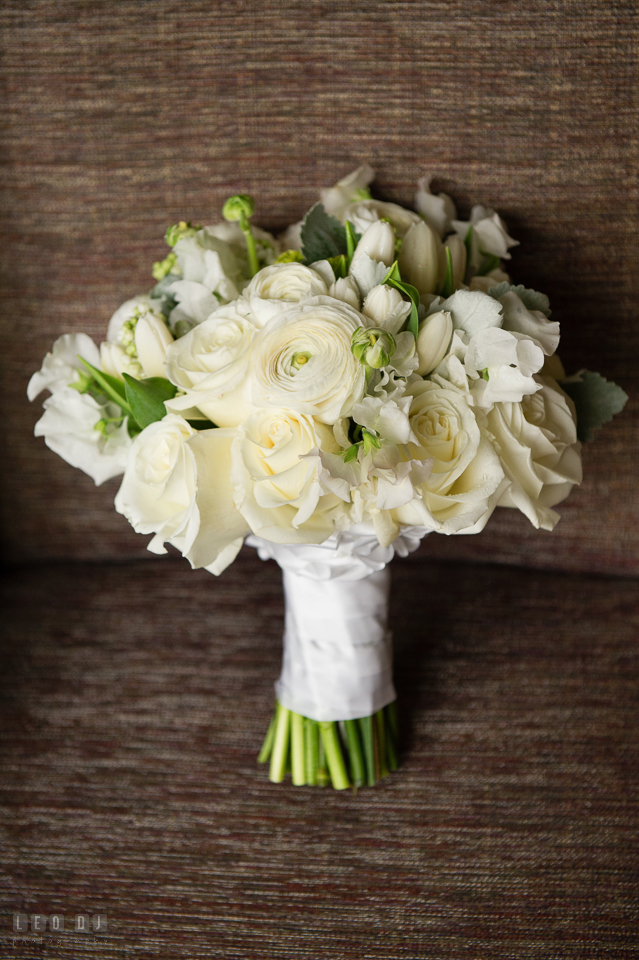 Westin Annapolis Hotel Bride's rose bouquet designed by Florist Blue Vanda Designs photo by Leo Dj Photography