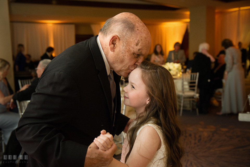 Westin Annapolis Hotel grandfather danced and kissed granddaughter photo by Leo Dj Photography
