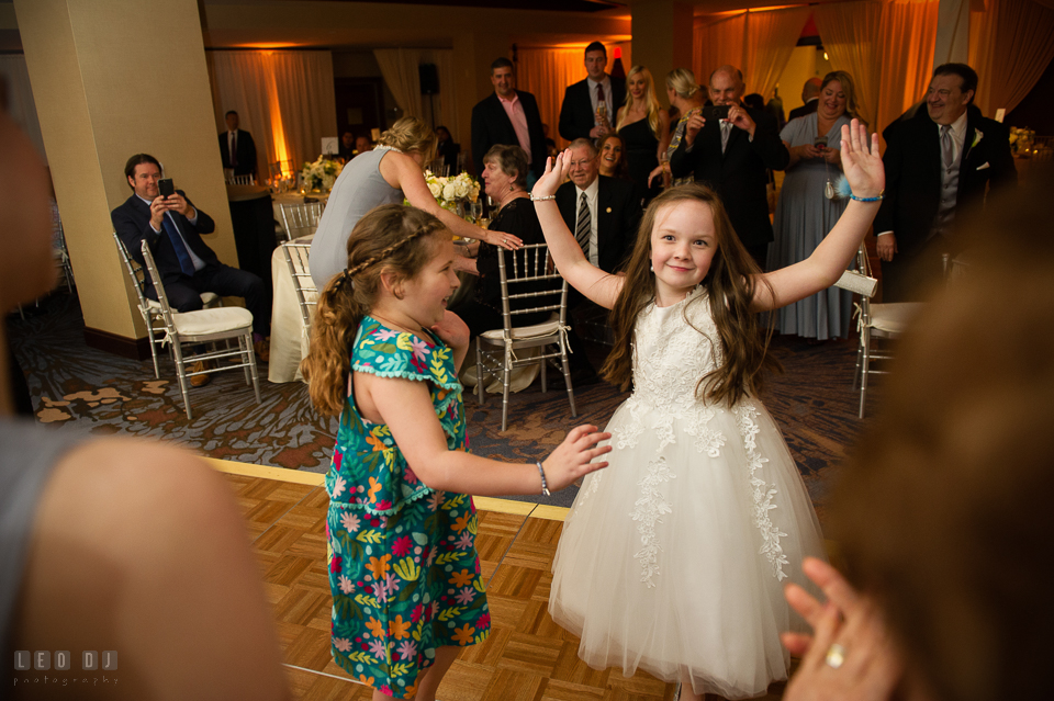 Westin Annapolis Hotel little girl dancing with friend photo by Leo Dj Photography