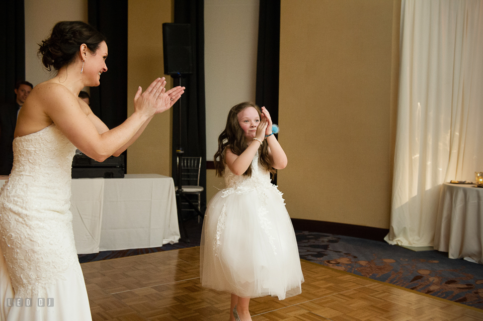 Westin Annapolis Hotel bride and daughter dancing photo by Leo Dj Photography