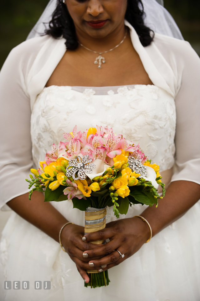 Beautiful flower bouquet designed by the florist Seasonal Flowers. Aspen Wye River Conference Centers wedding at Queenstown Maryland, by wedding photographers of Leo Dj Photography. http://leodjphoto.com