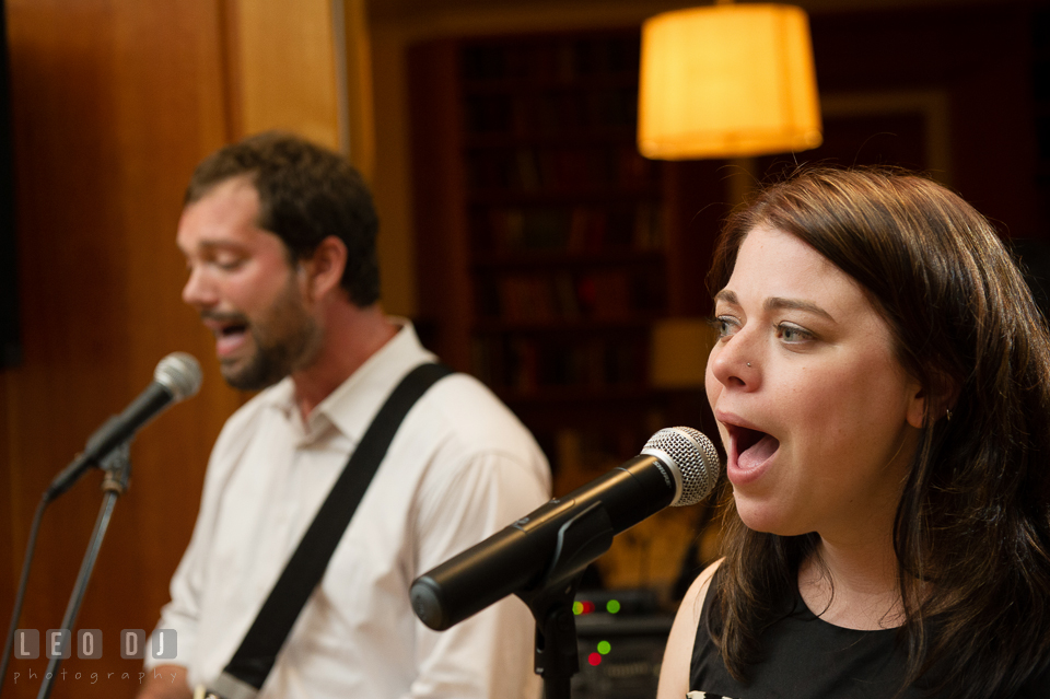 Lead singer and guitarist from The Bachelor Boys band singing. Aspen Wye River Conference Centers wedding at Queenstown Maryland, by wedding photographers of Leo Dj Photography. http://leodjphoto.com