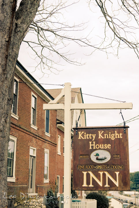 Sign post. Kitty Knight House Georgetown Maryland wedding photos by photographers of Leo Dj Photography.