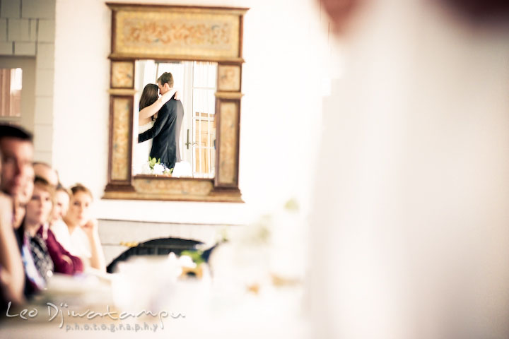 bride and groom having the first dance as a husband and wife. Clifton Inn Charlottesville VA Destination Wedding Photographer