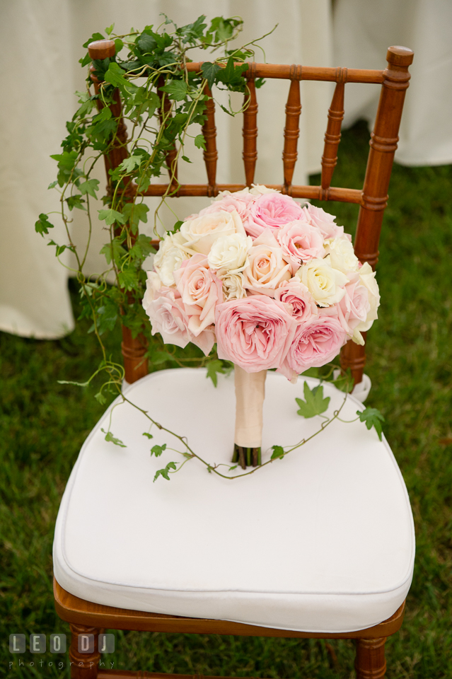 Aspen Wye River Conference Centers Bride's flower bouquet from Intrigue Design and Decor photo by Leo Dj Photography
