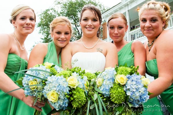 bride maid of honor bridesmaids showing bouquet annapolis kent island maryland wedding photography photographers