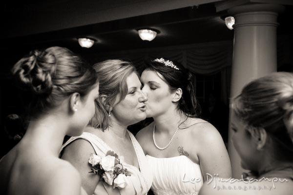 Bride kissed mother. Kent Manor Inn Wedding Photography Kent Island MD Photographer