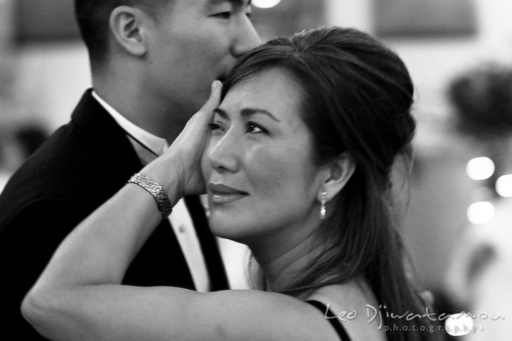 Mother of groom shed tear when dancing with her son. Fredericksburg Square Wedding, Fredericksburg Virginia Wedding Photographer