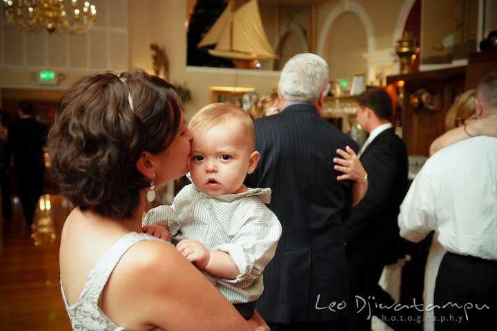 Mother kissed her baby. Fredericksburg Square Wedding, Fredericksburg Virginia Wedding Photographer