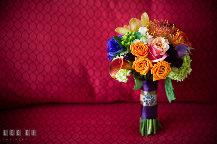 Flower bouquet for Maid of Honor and Bridesmaids by Bella Fiori Couture Floral and Events Design. Baltimore Museum of Industry wedding photos by photographers of Leo Dj Photography. http://leodjphoto.com
