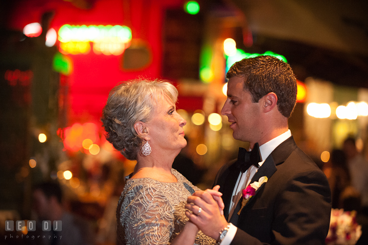 Mother of Groom and son dance. Baltimore Museum of Industry wedding photos by photographers of Leo Dj Photography. http://leodjphoto.com