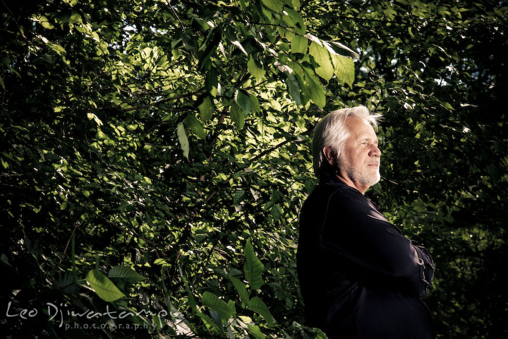 Don's portrait in the woods. Lighting Essentials Workshops - Baltimore with Don Giannatti