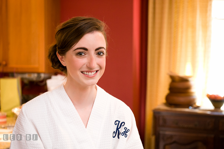 Beautiful Bride with her finished make up and hair do. Saint John the Evangelist church wedding ceremony photos at Severna Park, Maryland by photographers of Leo Dj Photography. http://leodjphoto.com