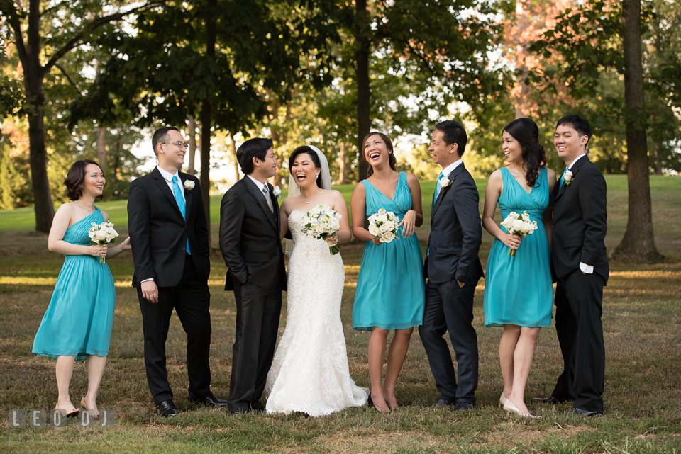 Hidden Creek Country Club Bride, Groom and the wedding party photo by Leo Dj Photography