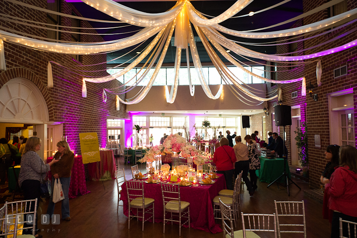 Guests at the Atrium. Historic Inns of Annapolis wedding bridal fair photos at Calvert House by photographers of Leo Dj Photography. http://leodjphoto.com