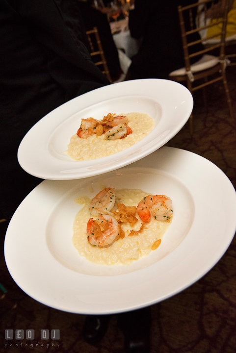 Shrimp risotto. Falls Church Virginia 2941 Restaurant wedding reception photo, by wedding photographers of Leo Dj Photography. http://leodjphoto.com