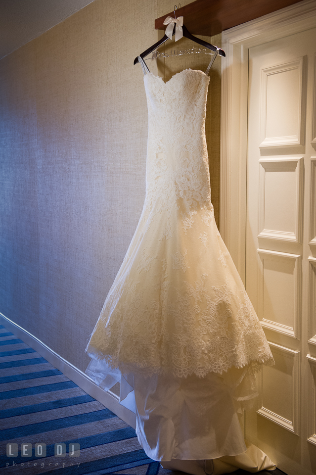 Wedding gown from Love Couture Bridal designed by Matthew Christopher. Loews Annapolis Hotel Maryland wedding, by wedding photographers of Leo Dj Photography. http://leodjphoto.com