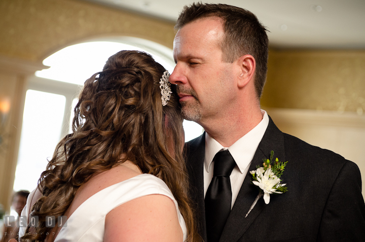 Father of the Bride and daughter dance. The Ballroom at The Chesapeake Inn wedding reception photos, Chesapeake City, Maryland by photographers of Leo Dj Photography.