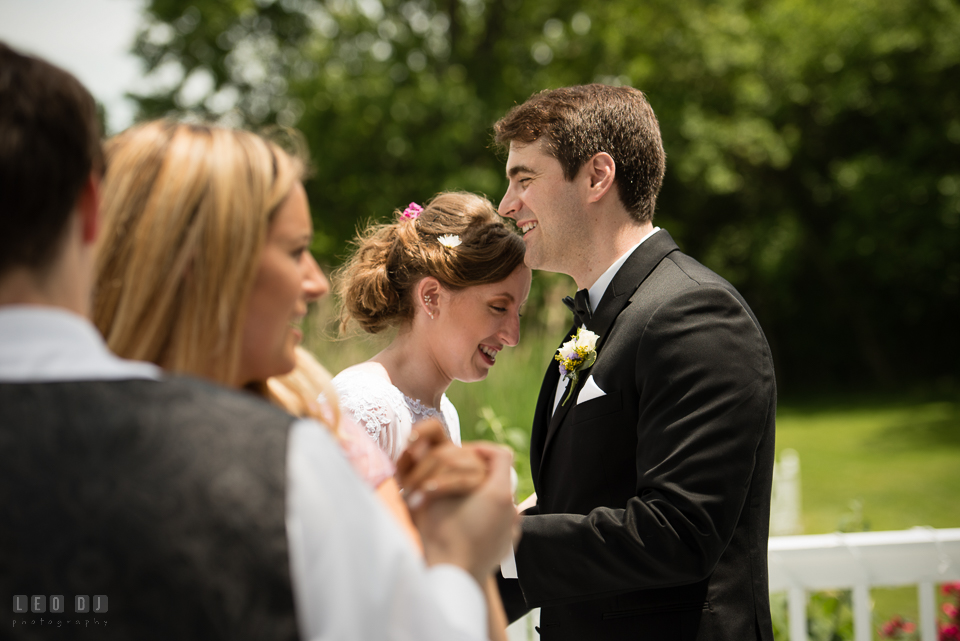 Kent Island Maryland bride groom wedding first dance laughing photo by Leo Dj Photography