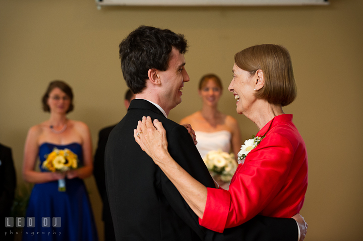 Mother of Groom and son dance. Riverhouse Pavilion wedding photos at Easton, Eastern Shore, Maryland by photographers of Leo Dj Photography. http://leodjphoto.com