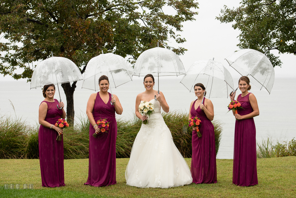 Chesapeake Bay Beach Club Bride with Maid of Honor and Bridesmaids photo by Leo Dj Photography.