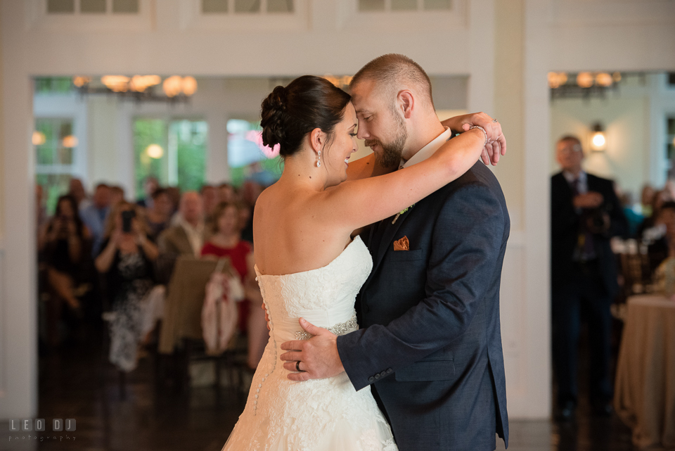 Chesapeake Bay Beach Club Bride and Groom first dance photo by Leo Dj Photography.