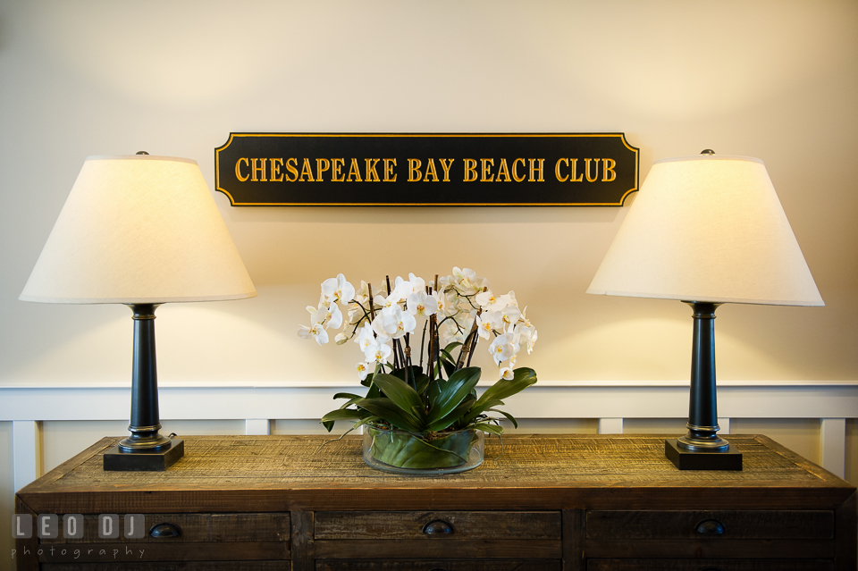 The Tavern Bridal suite for the bride getting ready. Kent Island Maryland Chesapeake Bay Beach Club wedding photo, by wedding photographers of Leo Dj Photography. http://leodjphoto.com