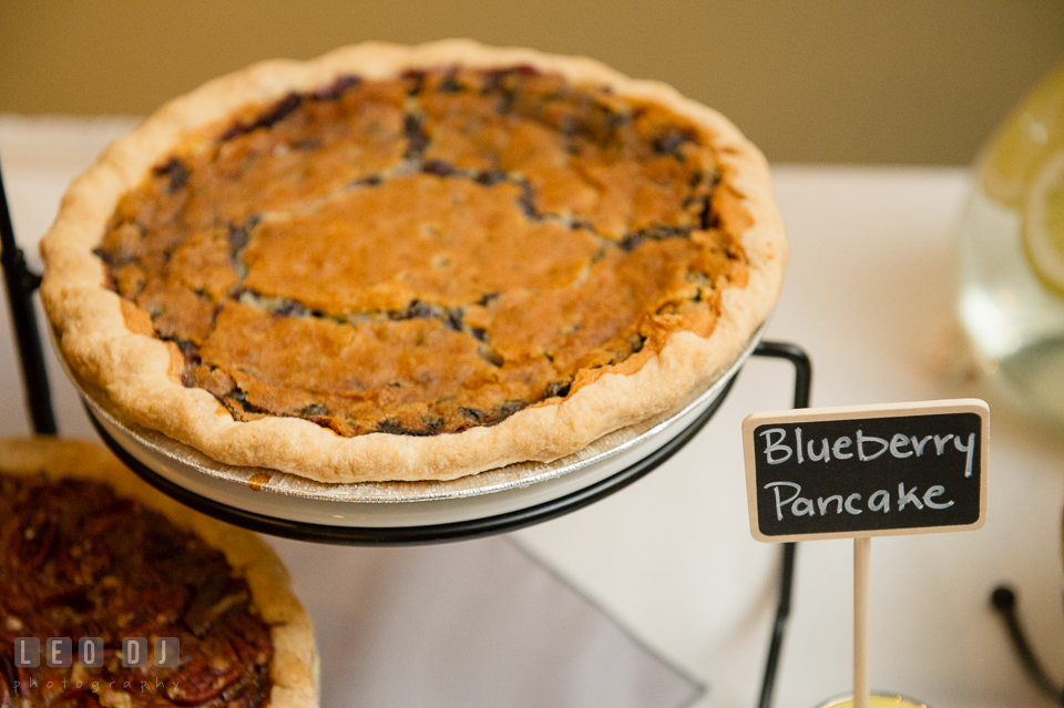 Pies made by Dangerously Delicious Pies, Baltimore. Maryland Yacht Club wedding at Pasadena Maryland, by wedding photographers of Leo Dj Photography. http://leodjphoto.com