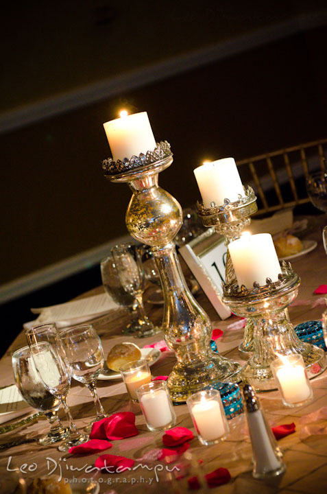 Candelabras table centerpieces. The Grand Marquis, Old Bridge, New Jersey wedding photos by wedding photographers of Leo Dj Photography.