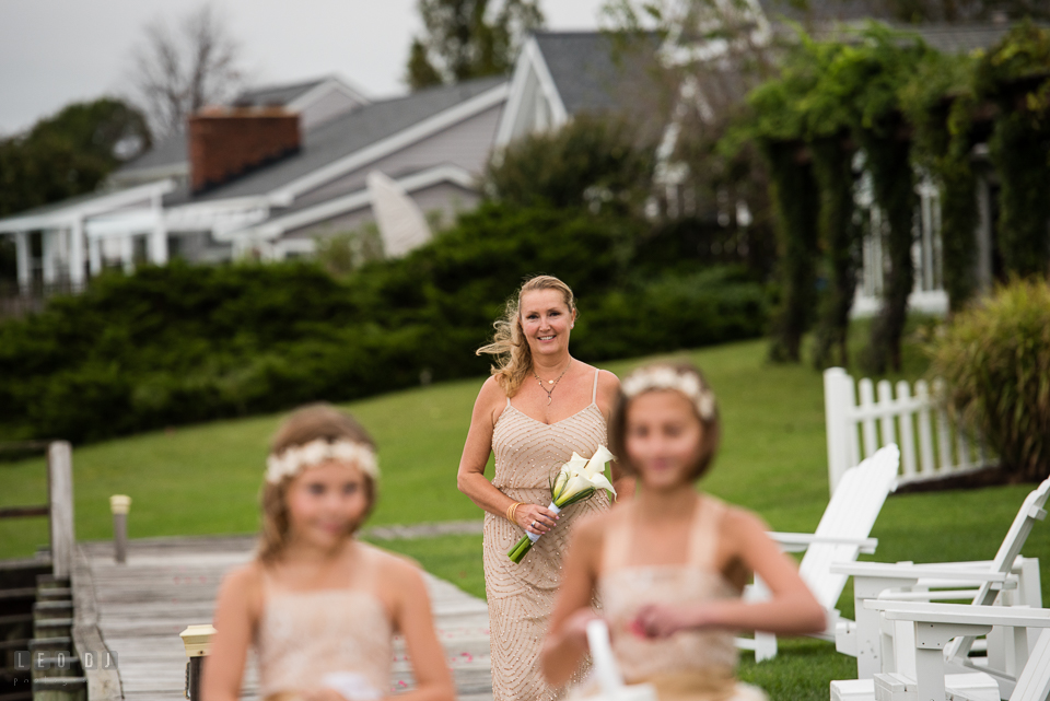 Silver Swan Bayside Bride during wedding processional photo by Leo Dj Photography