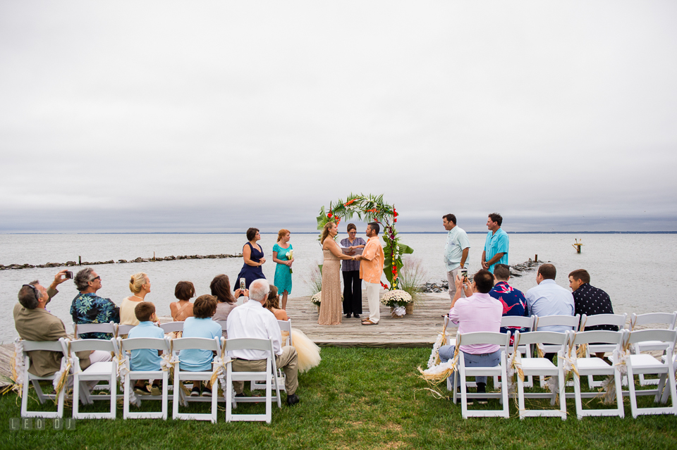 Silver Swan Bayside wedding ceremony wide shot photo by Leo Dj Photography