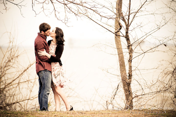 couple almost kiss. Engagement session model photography - Annapolis photographer