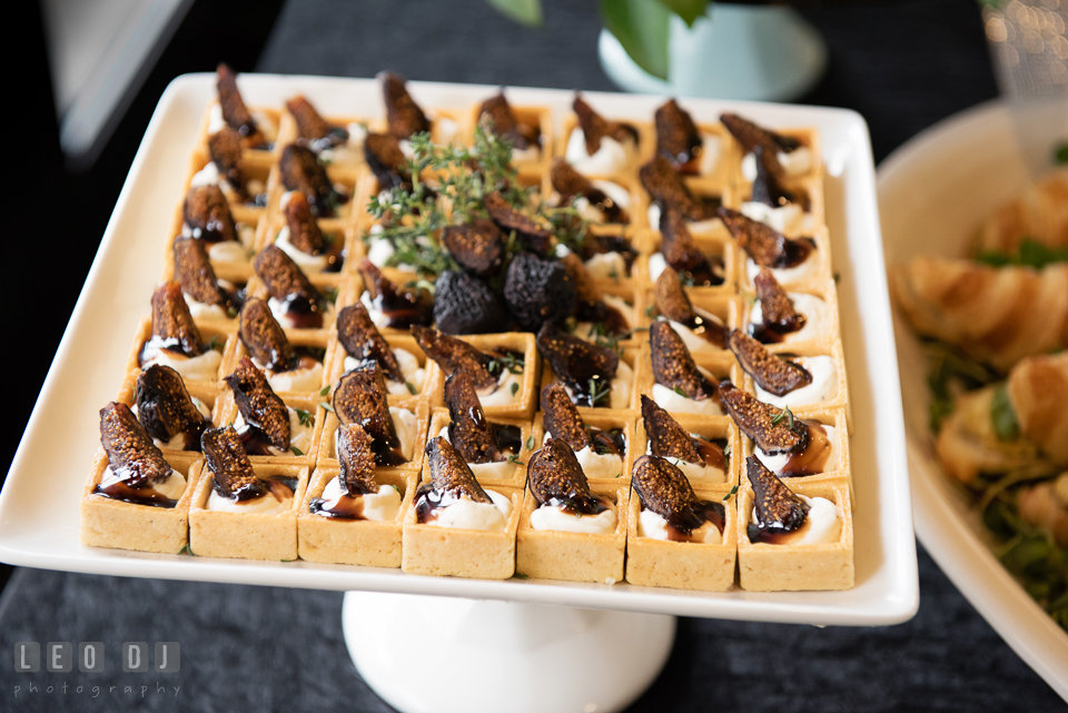 Mouthwatering finger food selections. Historic Events Annapolis bridal shower decor and event coverage at Annapolis Maryland, by wedding photographers of Leo Dj Photography. http://leodjphoto.com