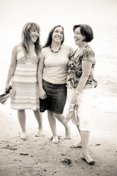 Two daughters and their Mom, mother. Kent Island Annapolis Candid Family Portrait Photo Session Photography Eastern Shore Maryland MD DC