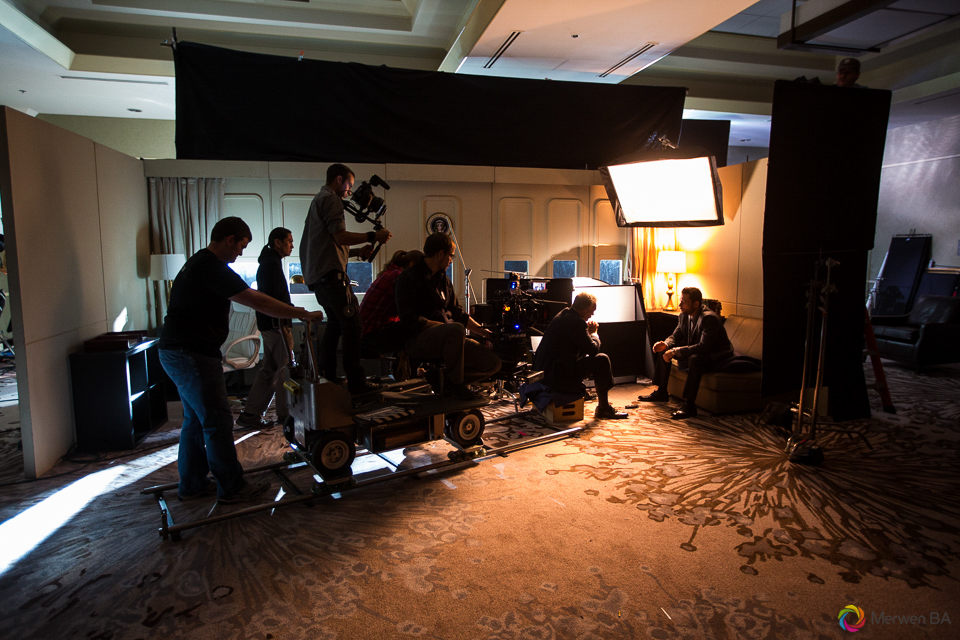 Camera crew recording the nighttime scene in the Air Force One interior from the Swing Vote movie. Review of MZed Illumination Experience, film making and cinematography Workshop with Hollywood Cinematographer Shane Hurlbut by wedding photographer Leo Dj Photography. http://leodjphoto.com