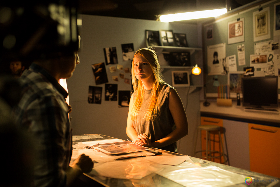 Actress model performing her part in a scene in the Crazy Beautiful movie. Review of MZed Illumination Experience, film making and cinematography Workshop with Hollywood Cinematographer Shane Hurlbut by wedding photographer Leo Dj Photography. http://leodjphoto.com