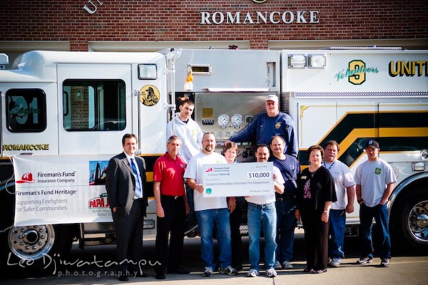 Fireman's Fund Insurance Company, fund heritage event at UCVFD, Romancoke, Kent Island, Eastern Shore, Maryland